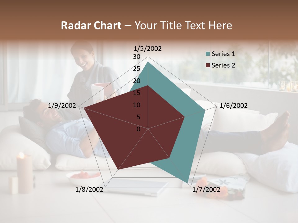American Female Teen PowerPoint Template