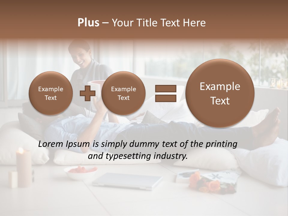 American Female Teen PowerPoint Template