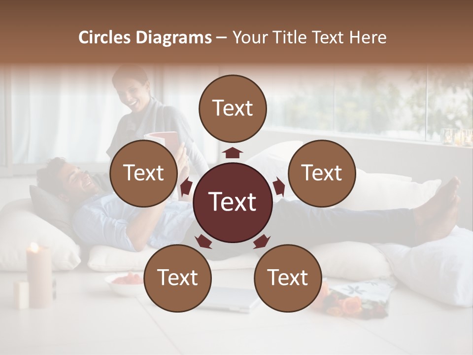 American Female Teen PowerPoint Template