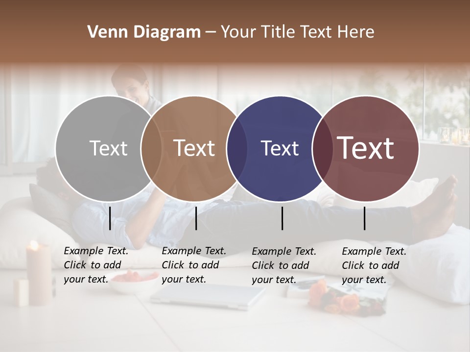 American Female Teen PowerPoint Template