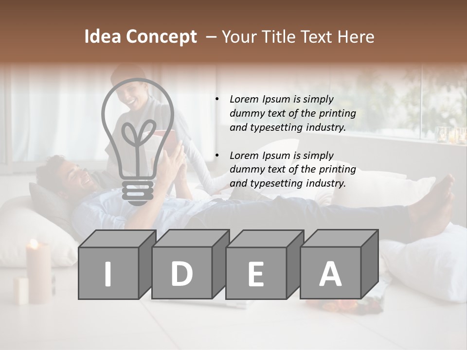 American Female Teen PowerPoint Template