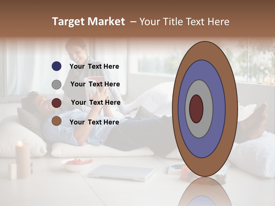 American Female Teen PowerPoint Template