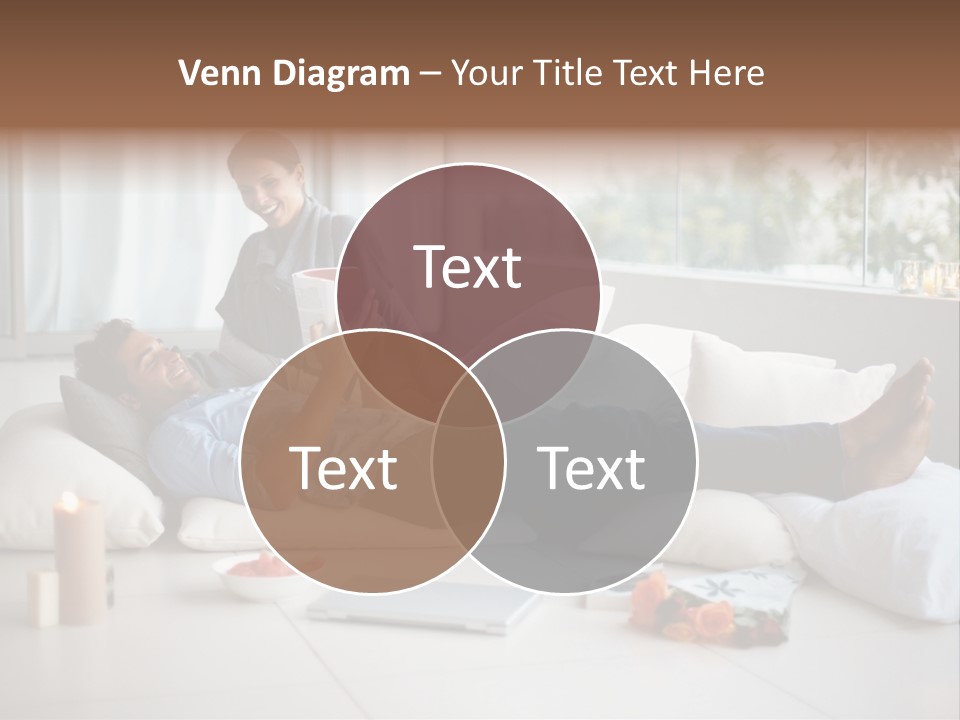 American Female Teen PowerPoint Template