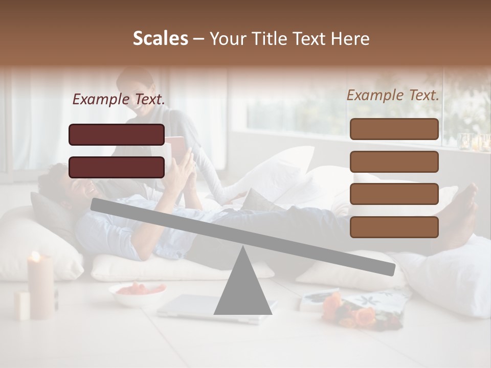 American Female Teen PowerPoint Template