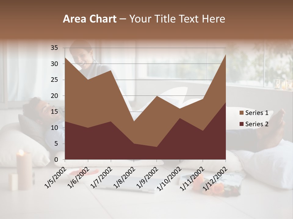 American Female Teen PowerPoint Template