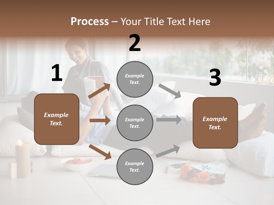 American Female Teen PowerPoint Template