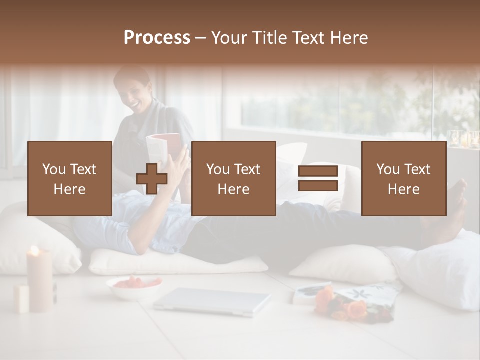 American Female Teen PowerPoint Template