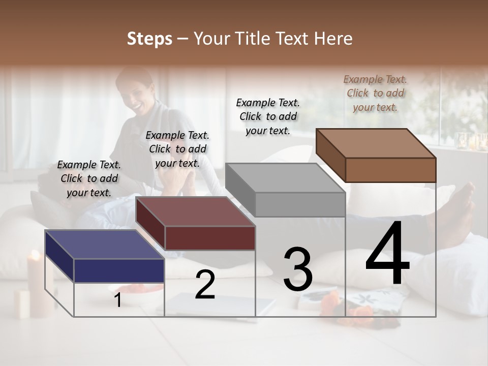 American Female Teen PowerPoint Template