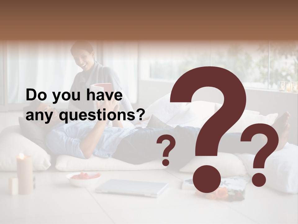 American Female Teen PowerPoint Template