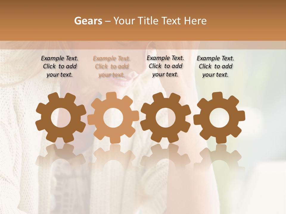 Stonewall Blue Slope PowerPoint Template