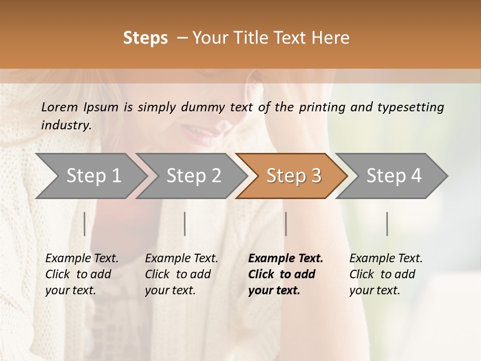 Stonewall Blue Slope PowerPoint Template
