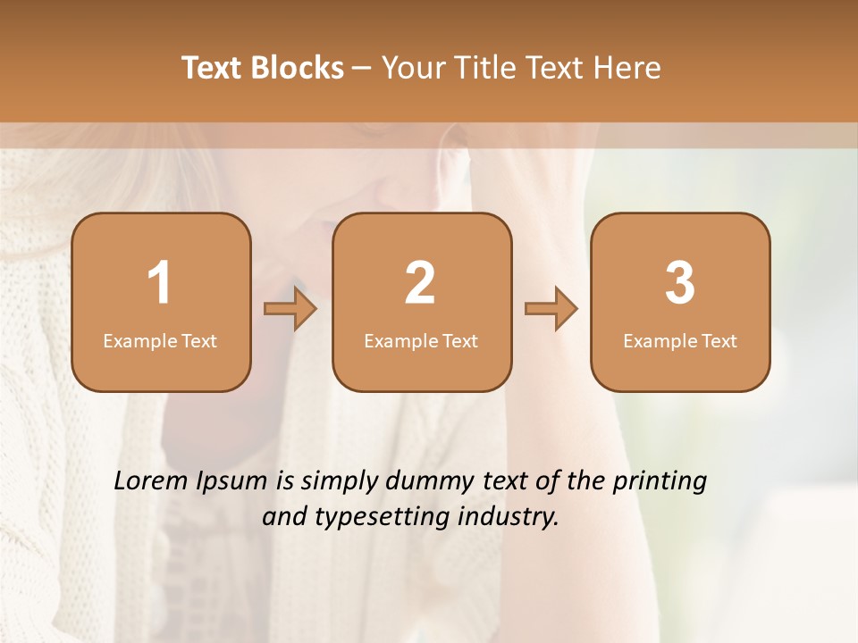Stonewall Blue Slope PowerPoint Template