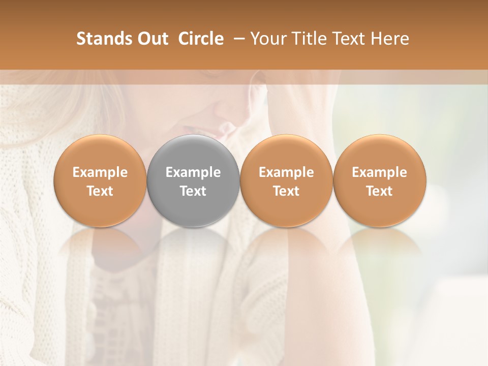 Stonewall Blue Slope PowerPoint Template