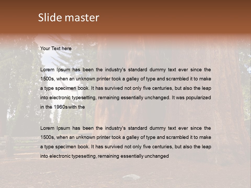 Pines Old Flag PowerPoint Template