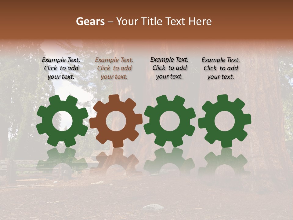 Pines Old Flag PowerPoint Template