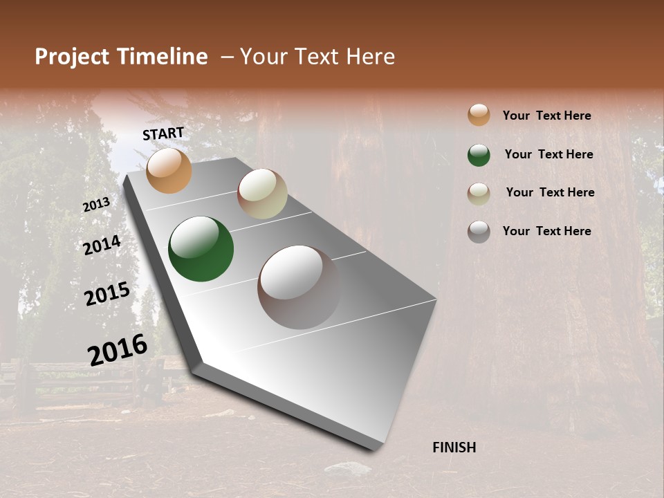 Pines Old Flag PowerPoint Template
