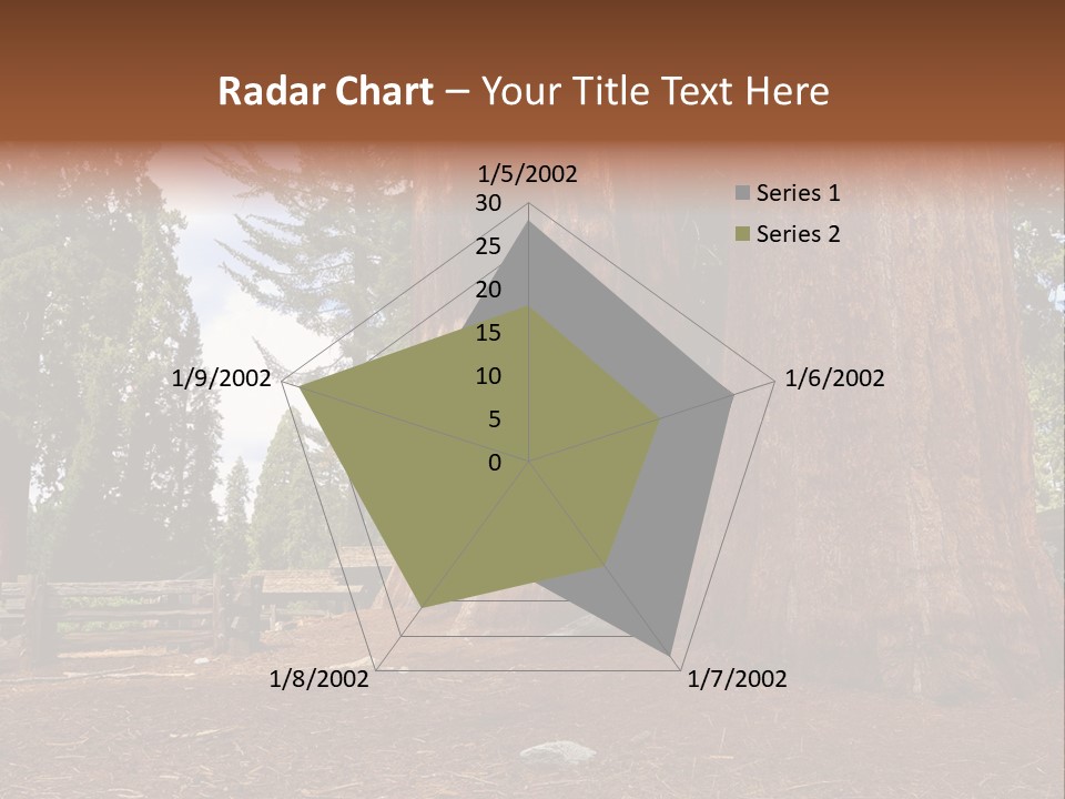 Pines Old Flag PowerPoint Template