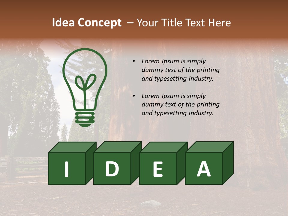 Pines Old Flag PowerPoint Template