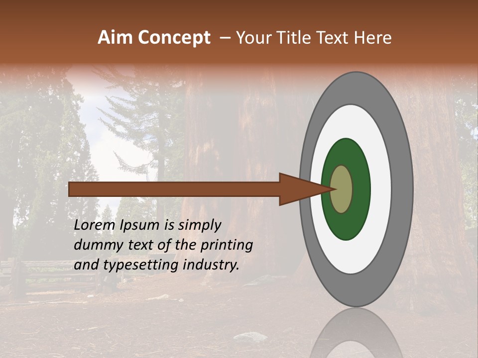 Pines Old Flag PowerPoint Template