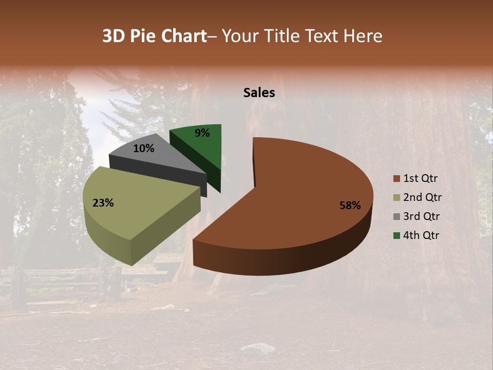 Pines Old Flag PowerPoint Template
