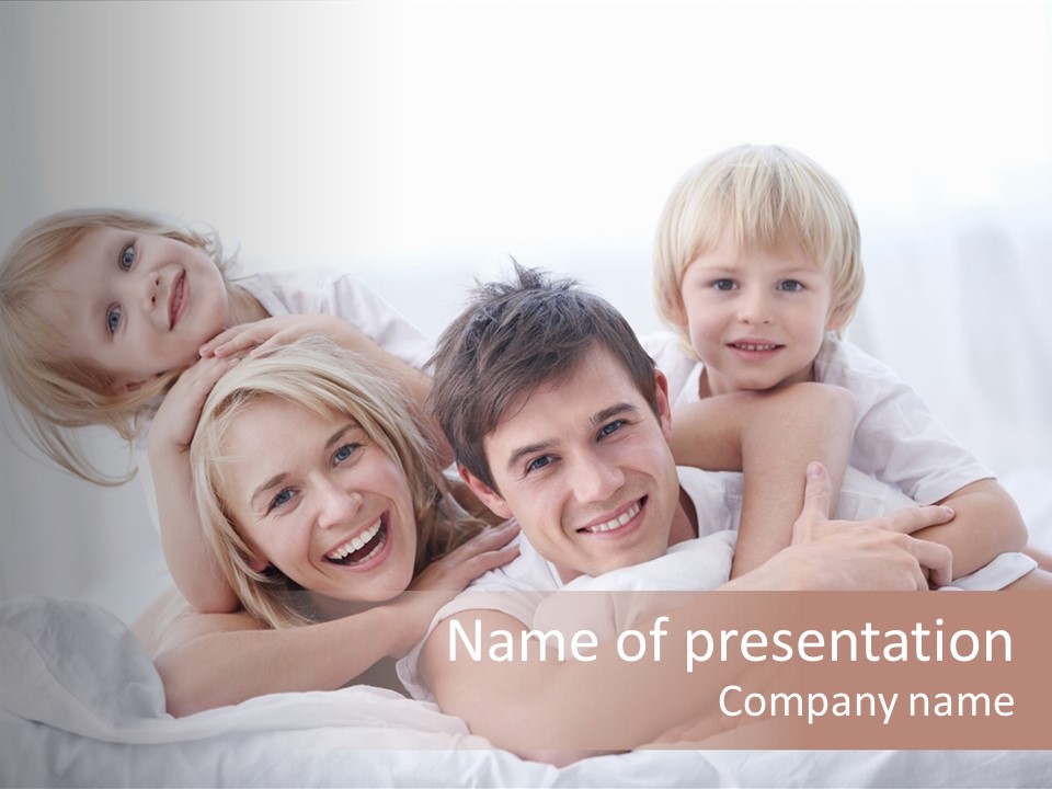 People Home Morning PowerPoint Template