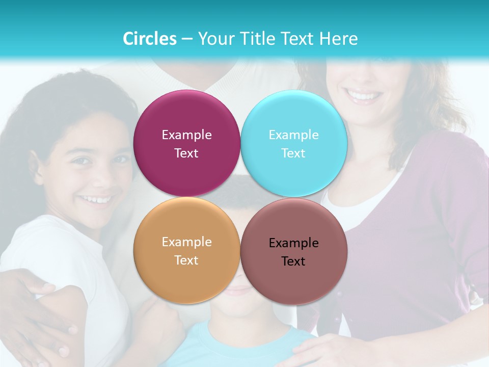 American Female Teen PowerPoint Template