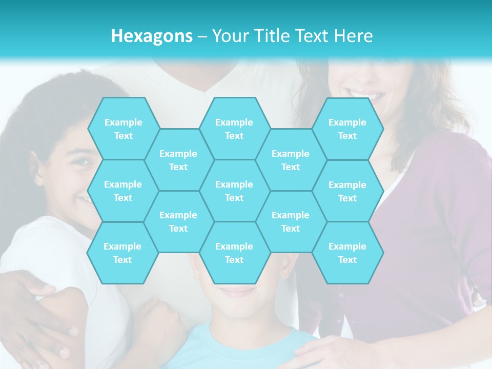 American Female Teen PowerPoint Template