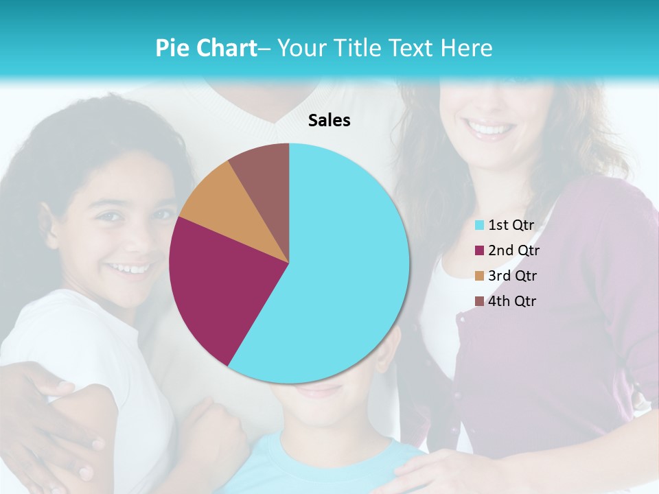 American Female Teen PowerPoint Template
