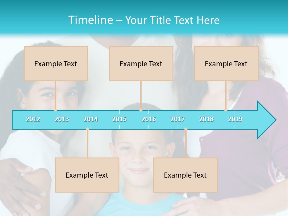 American Female Teen PowerPoint Template