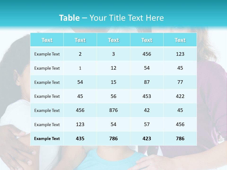 American Female Teen PowerPoint Template