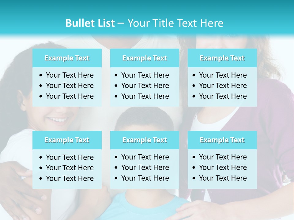 American Female Teen PowerPoint Template