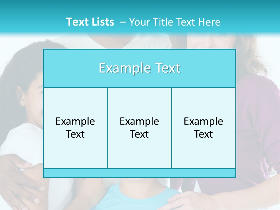 American Female Teen PowerPoint Template