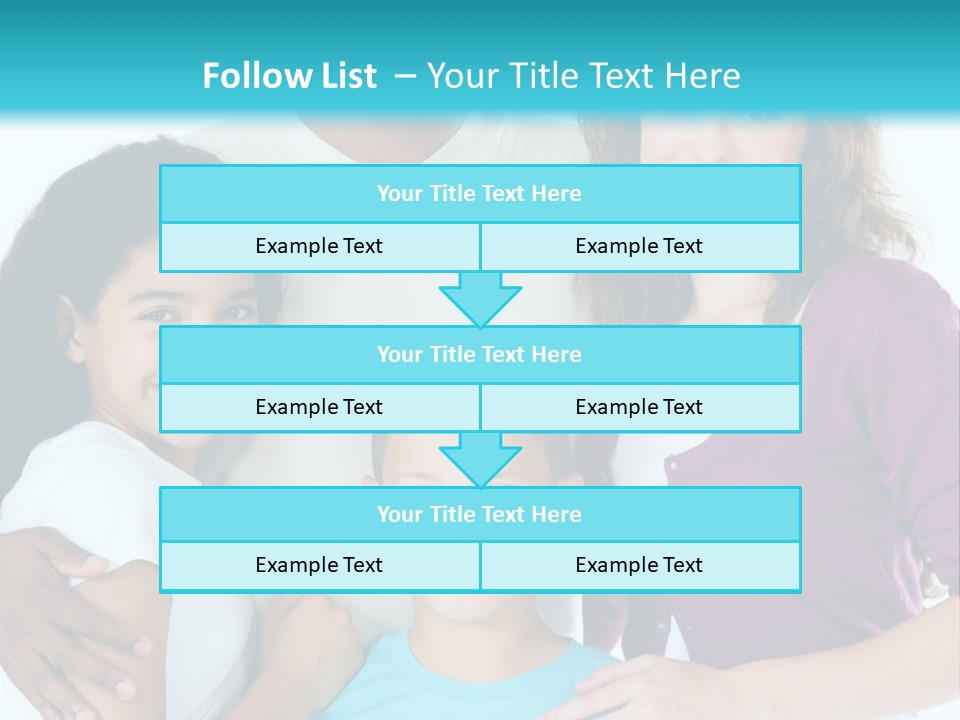 American Female Teen PowerPoint Template