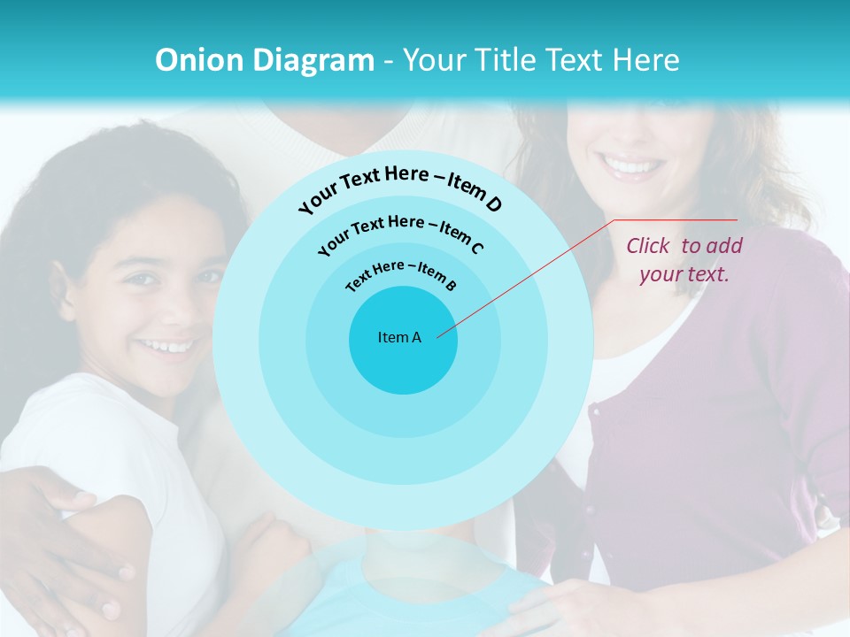 American Female Teen PowerPoint Template