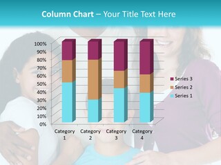 American Female Teen PowerPoint Template