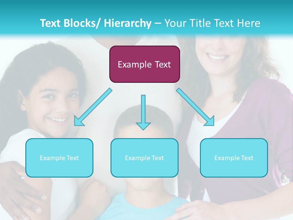 American Female Teen PowerPoint Template