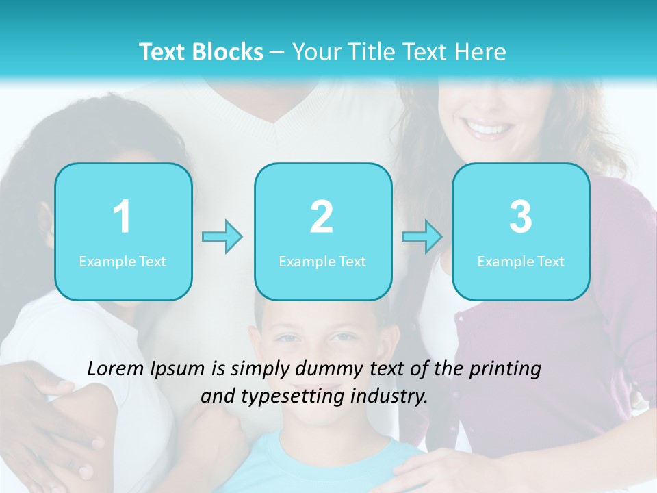 American Female Teen PowerPoint Template