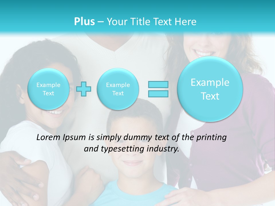 American Female Teen PowerPoint Template