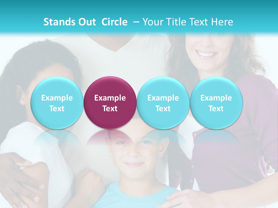 American Female Teen PowerPoint Template