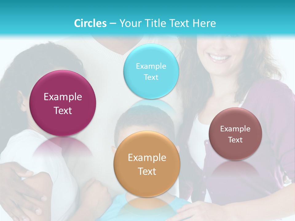 American Female Teen PowerPoint Template