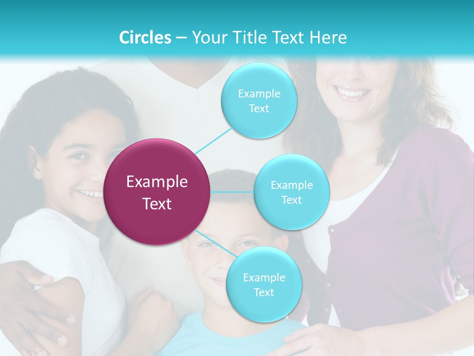 American Female Teen PowerPoint Template