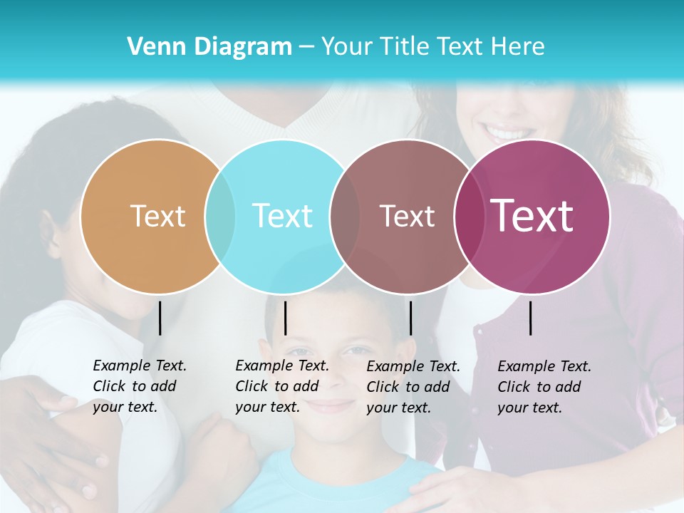 American Female Teen PowerPoint Template