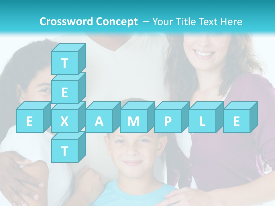 American Female Teen PowerPoint Template