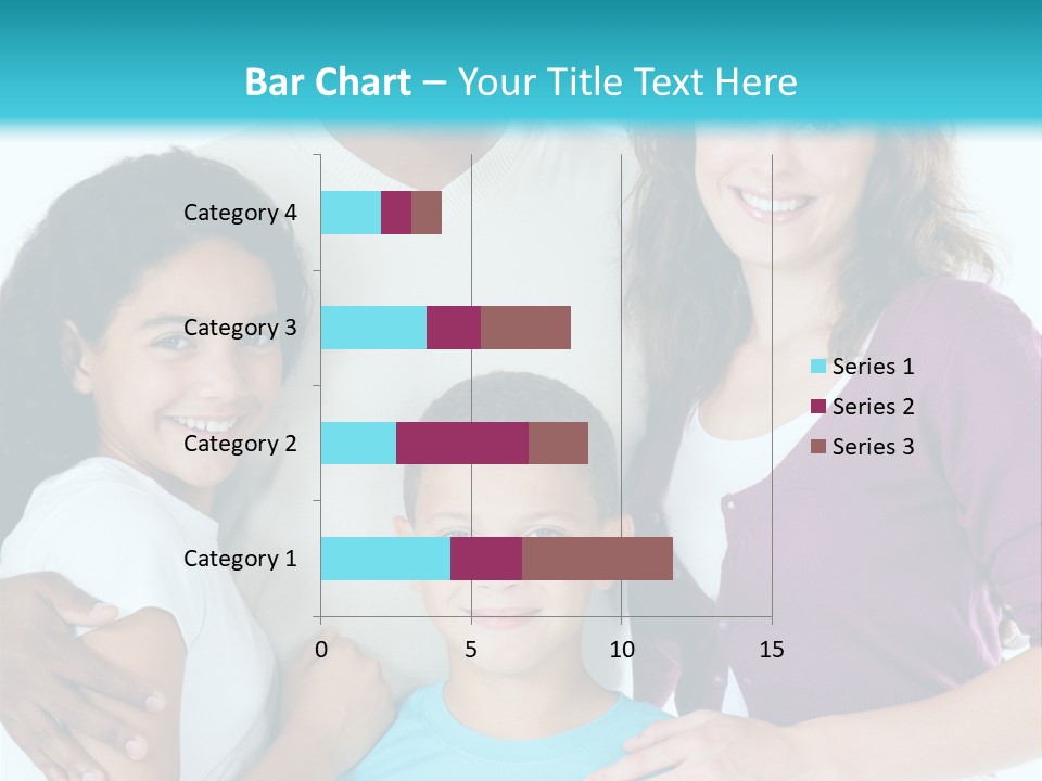 American Female Teen PowerPoint Template