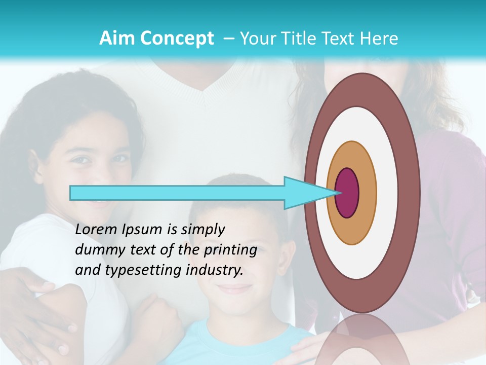 American Female Teen PowerPoint Template