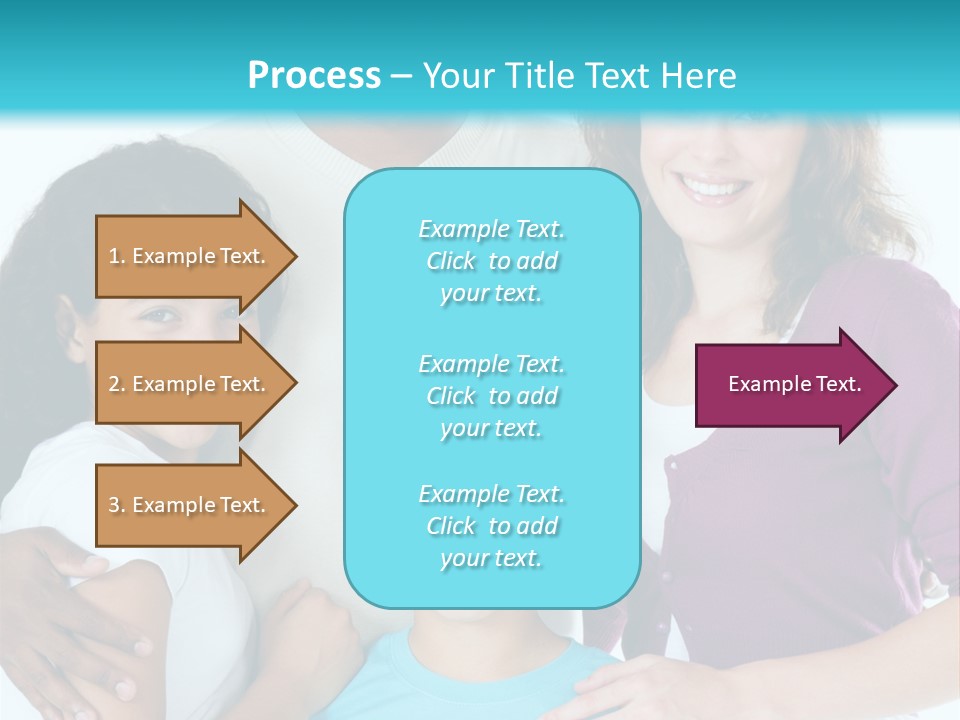 American Female Teen PowerPoint Template