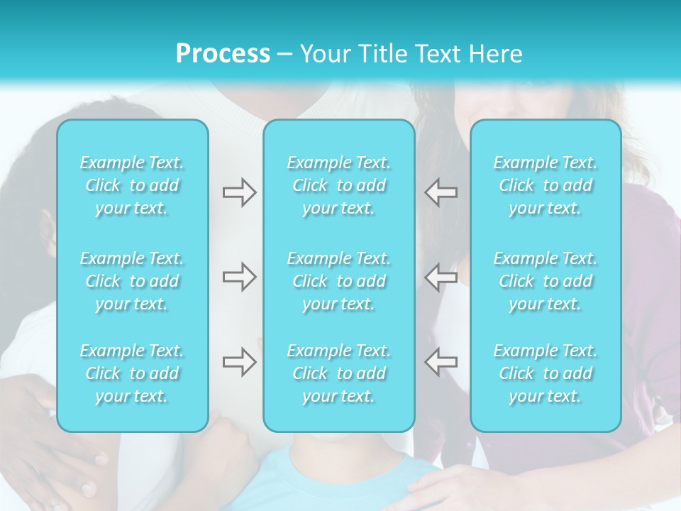 American Female Teen PowerPoint Template