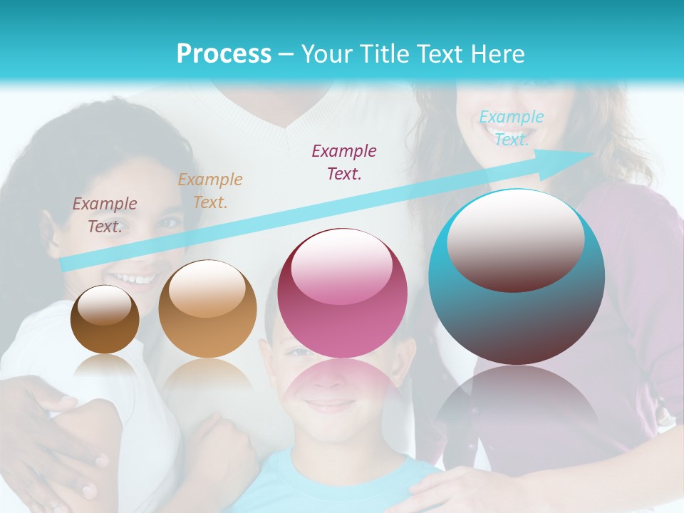 American Female Teen PowerPoint Template