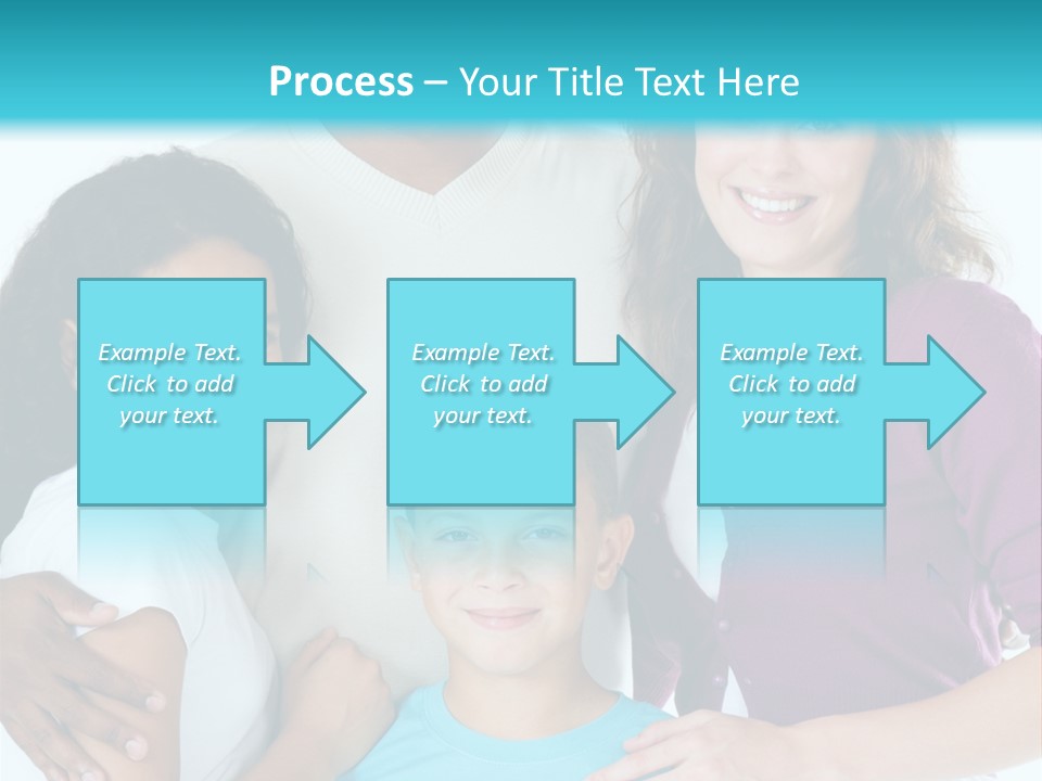 American Female Teen PowerPoint Template