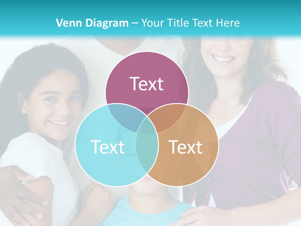 American Female Teen PowerPoint Template
